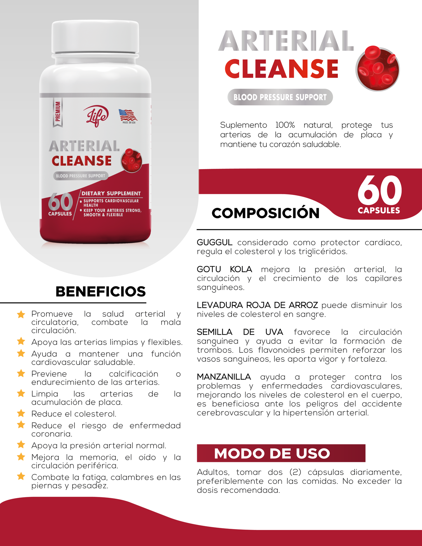 TRATAMIENTO ARTERIAL 60 CAPSULAS