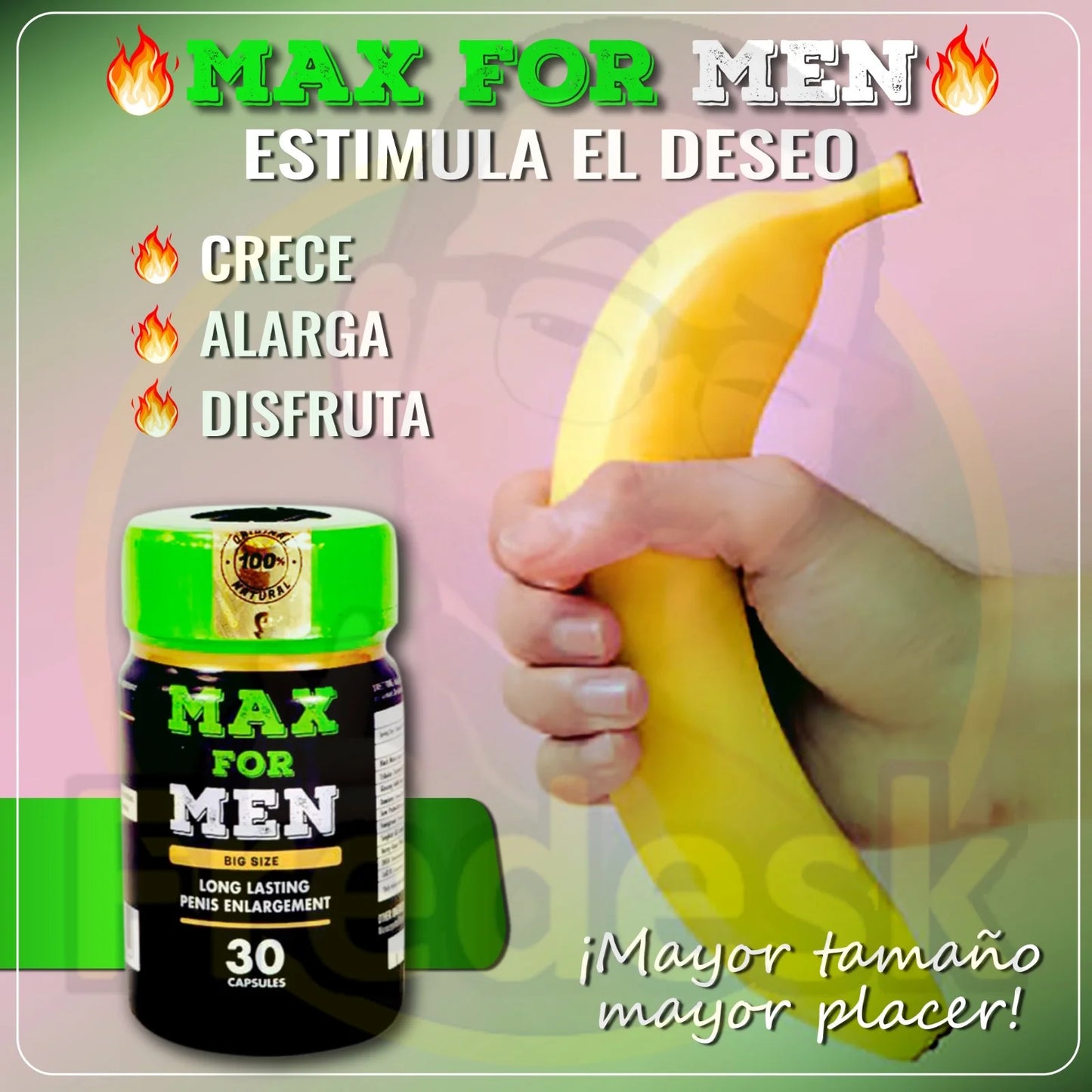 Max For Men (MACA NEGRA) - Suplemento Masculino