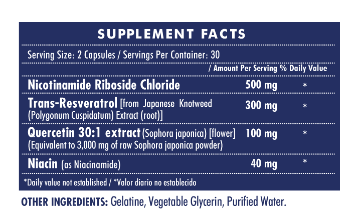 NAD+ Resveratrol: Potente Anti-Envejecimiento