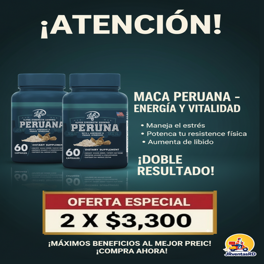 🌿 Maca Peruana Orgánica- (Capsulas)