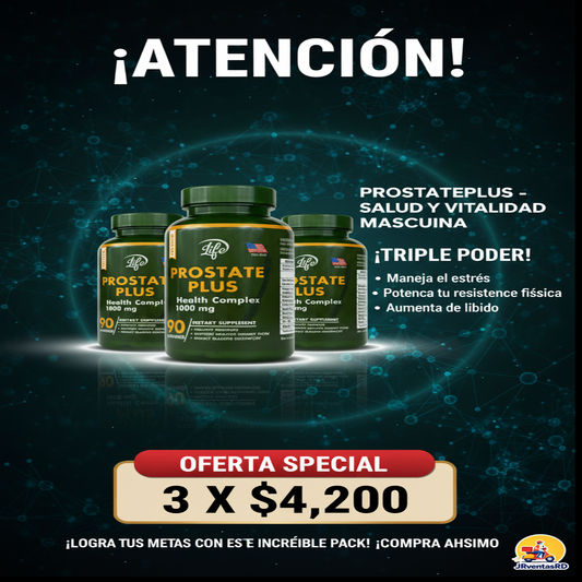 PROSTATE PLUS – Suplemento con Saw Palmetto y Zinc