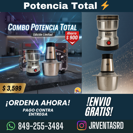COMBO POTENCIA TOTAL  MOLEDOR + TRITURADORA ⚡️